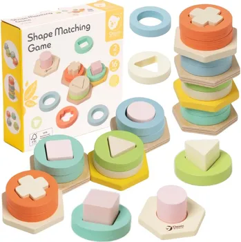 Classic World sorter montessori tvarů a barev věž