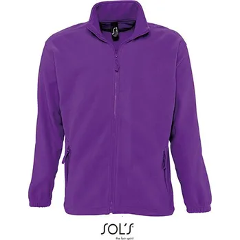 Pánská móda SOL´S Fleecejacket North Barva: Dark Purple, Velikost: 4XL G_L742