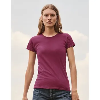 Dámské tričko Fruit of the Loom Dámské ikonický T Barva: Modrá, Velikost: M G_F131