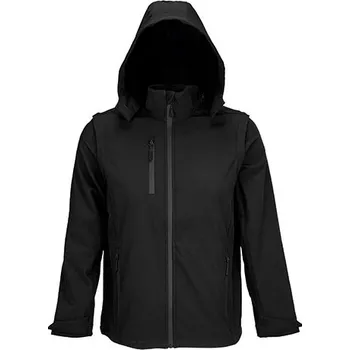 Pánská softshellová bunda SOL´S Softshellová bunda 3v1 Falcon Barva: black, Velikost: XS G_L03995