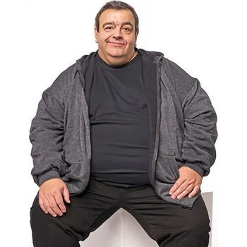 Pánská mikina Miners mate supersize Mikina na zip oversize Barva: Černá, Velikost: 8XL G_MYS710