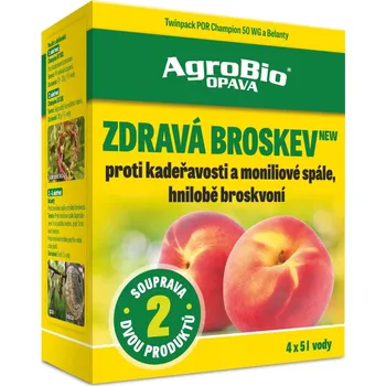 Fungicid AgroBio Opava Zdravá broskev proti kadeřavosti, moniliové spále