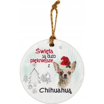 Přívěsek Keramický přívěsek CEZ-001 BN (Čivava světlá)