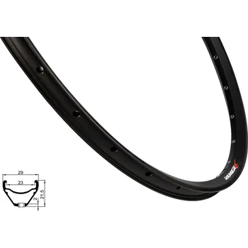 Ráfek na kolo Remerx WER 523 černý 622 x 23 28 děr