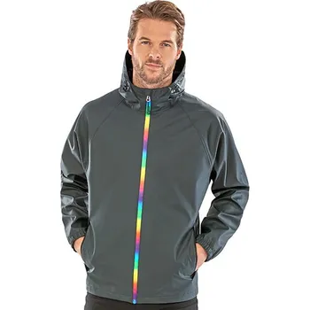 Pánská casual bunda Result Genuine Recycled Prism PU voděodolná bunda s recyklovaným podkladem Barva: Černá, Velikost: XL G_RT908