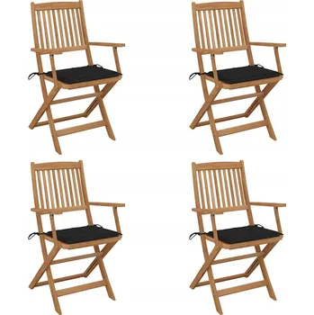 Zahradní židle VidaXL dřevěná černá