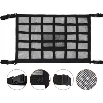 autokoberec Síť do auta pro uložení nákladu pod strop, 90x65 cm, 30 ok