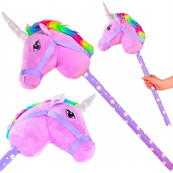 Hobby horsing Koník na tyči fialový se zvukem
