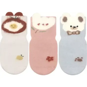 Dámské ponožky Teplé protiskluzové ponožky - MODRÉ - (12-24m) M (Značka: 4MOREWEI)