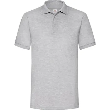 Pánské tričko Fruit of the Loom 65/35 Heavy Piqué Polo Barva: heather grey, Velikost: XL G_F503