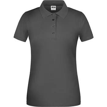 James&Nicholson Dámské bio pracovní oblečení Polo Barva: Carbon, Velikost: XL G_JN873