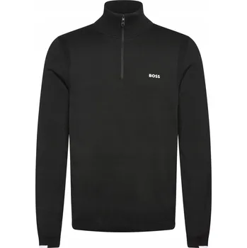 Pánský svetr Hugo Boss svetr K_Ever černý kulatý, velikost XL