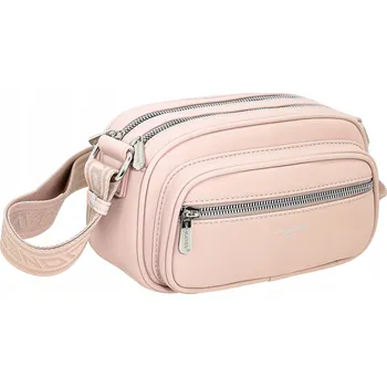 Kabelka David Jones kabelka, růžová kabelka přes rameno z eko kůže