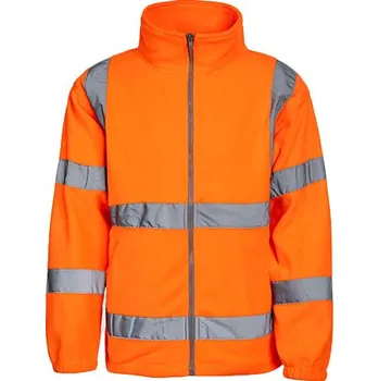 Pánská softshellová bunda Korntex Hi-Vis bezpečnostní fleecová bunda Bergen Barva: Signal Orange, Velikost: XXL G_KX800