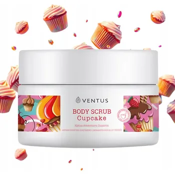 Tělový peeling VENTUS CUPCAKE TĚLOVÝ PEELING S MERUŇKOVÝMI JÁDRY 250ML