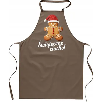 Kuchyňská zástěra KUCHYŇSKÁ ZÁSTĚRA dámská pánská vánoční bavlněná s potiskem vtipná