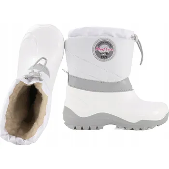 Dívčí sněhule ZIMNÍ SNĚŽNÉ BOTY RENBUT MUFLON 22-468 VLNĚNÉ 27/28