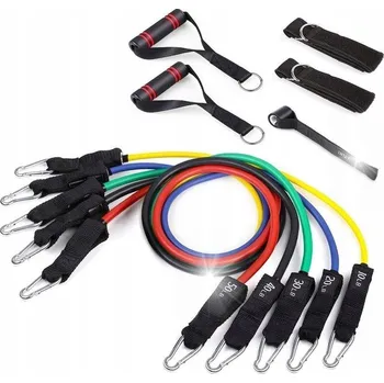 INTEY SADA 5 POSILOVACÍCH GUM NA CVIČENÍ NY-CT61 ODPOR OD 4,5 DO 22,6 KG