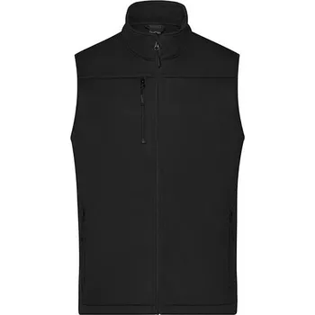 Pánská vesta James&Nicholson Pánská softshellová vesta a Barva: black, Velikost: M G_JN1170