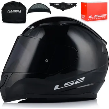 Helma na motorku MOTOCYKLOVÁ PŘILBA LS2 FF353 RAPID II ČERNÁ LESKLÁ S PINLOCK SYSTÉMEM ECE 22.06