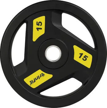 Olympijský kotouč TRINFIT TRI-GRIP pogumovaný 15 kg