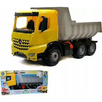 autíčko Velké Auto Sklápěč Gigant MERCEDES ACTROS 3 nápravy Lena Maxi 63 cm nízká korba