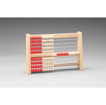 Výuková hračka Wissner Počítadlo červenobílé