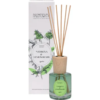 Tyčinkový aroma difuzér Nasoterapia difuzér Verbena e Lemongrass, 100 ml