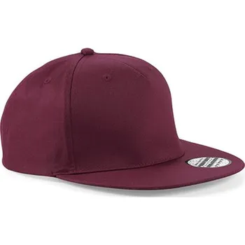 Kšiltovka Beechfield 5 panelová čepice Snapback Rapper Barva: burgundy, Velikost: One Size G_CB610