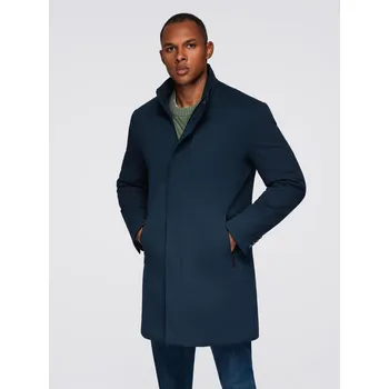 Pánský trenčkot Ombre Clothing Pánský kabát Seminap navy M V2 OM-COWC-0136