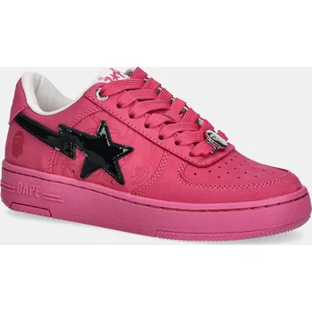 Dámské tenisky Kožené tenisky A Bathing Ape BAPE STA #4, 37.5, růžová, 30X