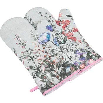 Chňapka Bellatex Grilovací rukavice 2ks Fialová,Šedá