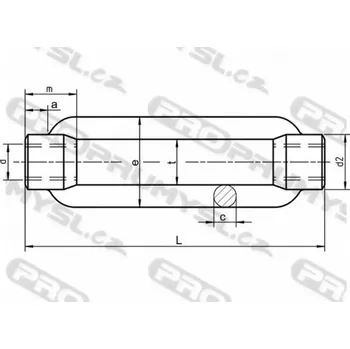Matice Matice pro napínače otevřená DIN 1480 M30 pozink