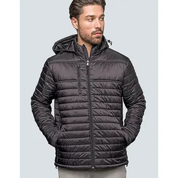 Pánská casual bunda HRM Pánská prémiová prošívaná bunda Barva: Modrá, Velikost: 3XL G_HRM1401