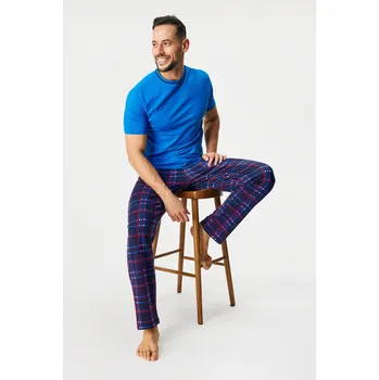 Dámské pyžamo Bavlněné pyžamo MEN-A Moris dlouhé
