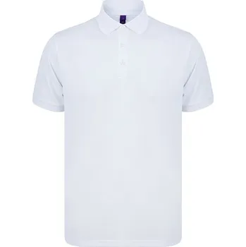 Pánské tričko Henbury Polokošile z recyklovaného polyesteru Barva: white, Velikost: XL G_W465