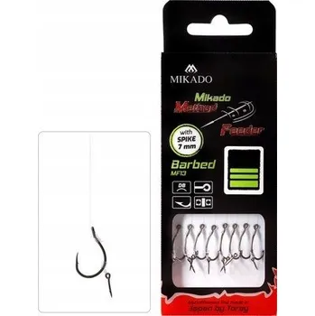 Rybářský háček Háčky s návazcem, s protihrotem, Mikado Method Feeder Rigs Spike 8 ks