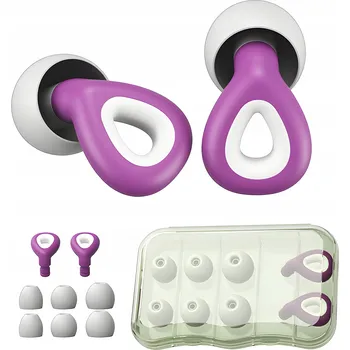 SILIKONOVÉ špunty do uší, zátkové chrániče sluchu, tlumící