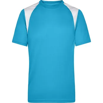 Pánské tričko James&Nicholson Muži Běh- Tričko Barva: Turquoise, Velikost: XXL G_JN397
