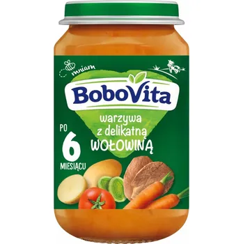 Dětská výživa Příkrm Bobovita od 6. měsíce 190 g zelenina, hovězí maso, brambory