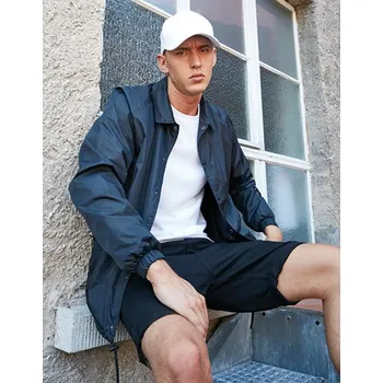 Pánská móda Build Your Brand Trenérská bunda Barva: Modrá, Velikost: L G_BY128