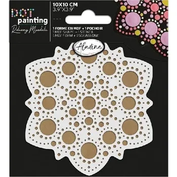 Výtvarná barva Aladine 85499 Sada na tečkování Mandala 3 10 cm