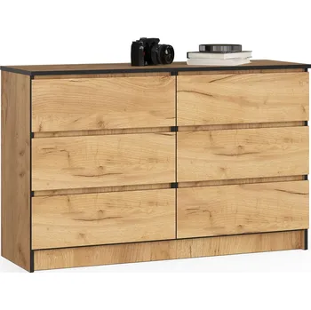 Dětská skříň KOMODA K120 6SZ CLP DUB CRAFT