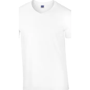 Pánské tričko Gildan Tričko Softstyle® pro dospělé s výstřihem do V Barva: white, Velikost: M G_G64V00
