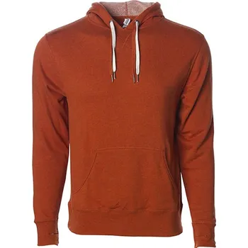 Pánská mikina Independent Unisex francouzský froté svetr s kapucí střední váhy Barva: Burnt Orange Heather, Velikost: XS G_NP304