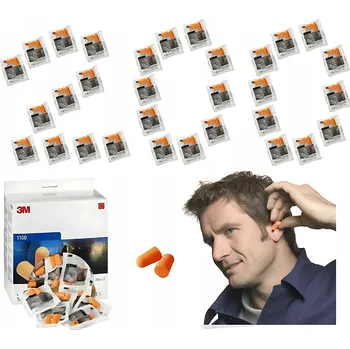 Špunt do uší Chrániče sluchu 3M Špunty do uší 3M 1100 Špunty v sáčcích oranžové