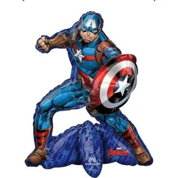Balónek Avengers Captain America samostojící 55x66cm - fóliový balónek