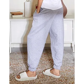 Dámské kalhoty Build Your Brand Dámské balonové teplákové kalhoty s vysokým pasem Barva: Černá, Velikost: XS G_BY265