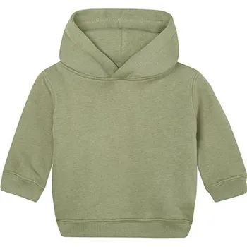 Babybugz Dětská basic mikina s kapucí Barva: Soft Olive, Velikost: 18-24 months G_BZ63