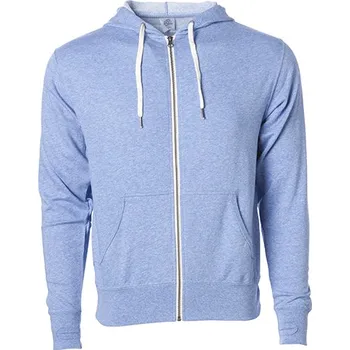 Independent Unisex kapuce na francouzský Terry zip střední váhy Barva: Sky Heather, Velikost: XS G_NP354